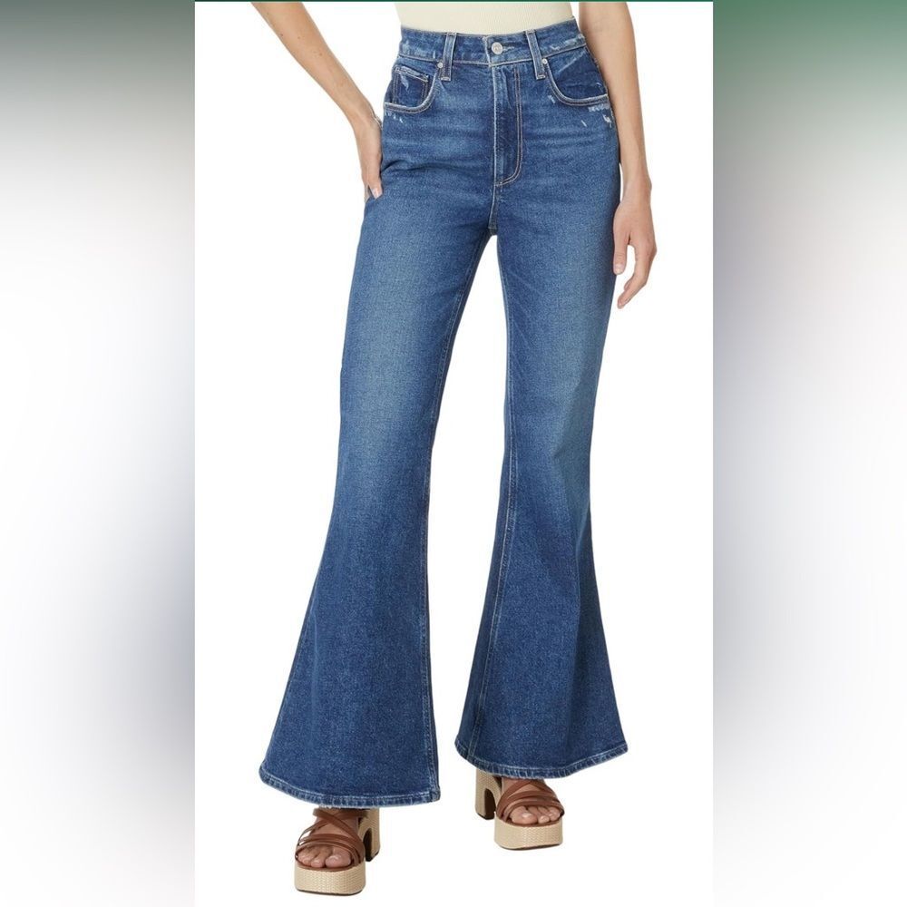 NWT PAIGE Women's Charlie High Rise Super Flare Vintage Inspired‎ Size 28